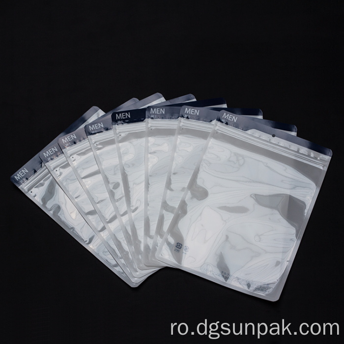 Pungi de plastic cu fermoar înghețat cu fermoar pound mylar